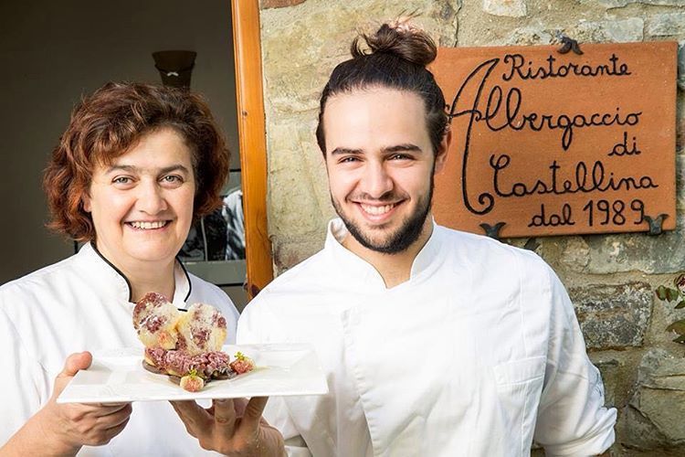 Gli Chef del ristorante albergaccio di Castellina in chianti (siena)